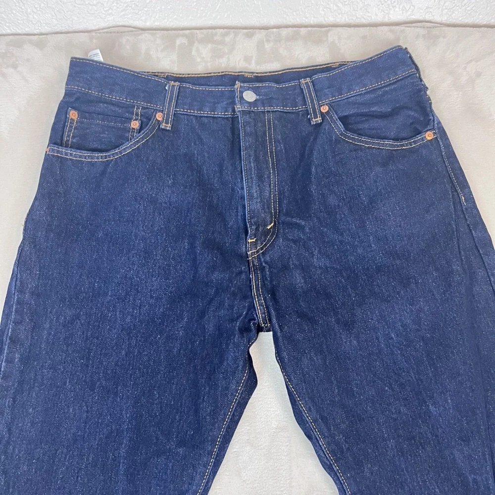 Levis 517 Jeans Mens 36x34 Blue Denim Bootcut Workwear Western Americana Casual